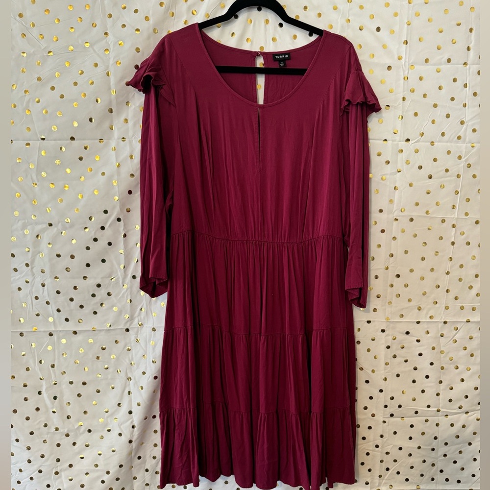 Torrid tiered ruffle dress